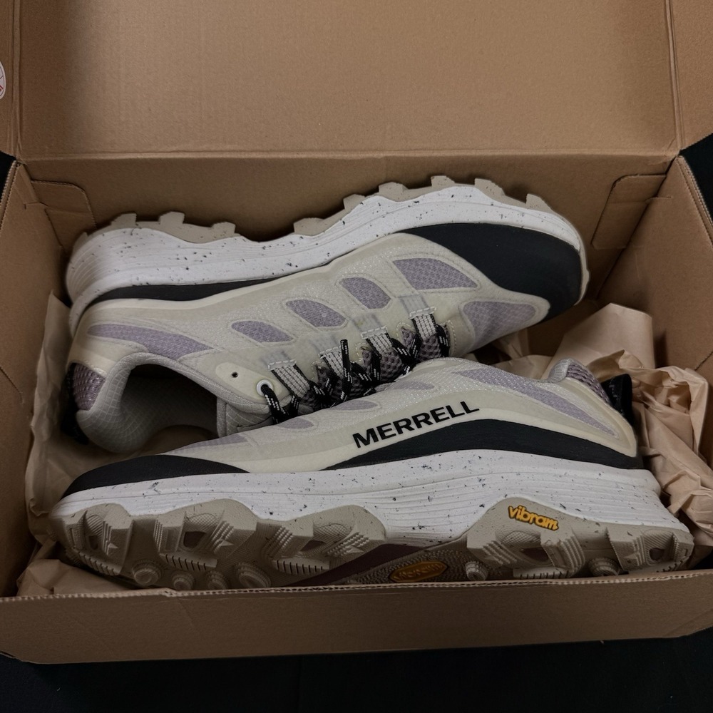 Merrell Moab Speed Beige Purple Outdoor Trail Hiking Shoe J500320 Women's Sz 8.5 - Picture 10 of 11